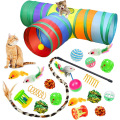 O novo túnel de três canais de brinquedos de gato de gato de estimação de pet-gato através de produtos de pet-teys gatos de gato produtos para animais de estimação